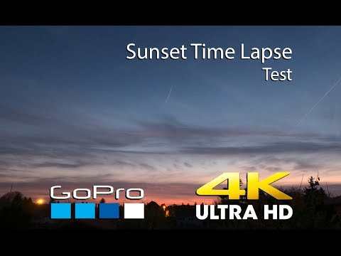 GoPro Hero 7 Black Sunset Time Lapse Test 4K
