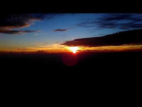 Time lapse sunrise of mount Ungaran