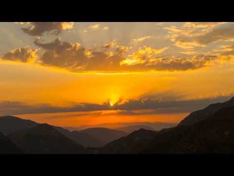 Time Lapse – Brilliant Sunset Behind the San Gabriel Mountains