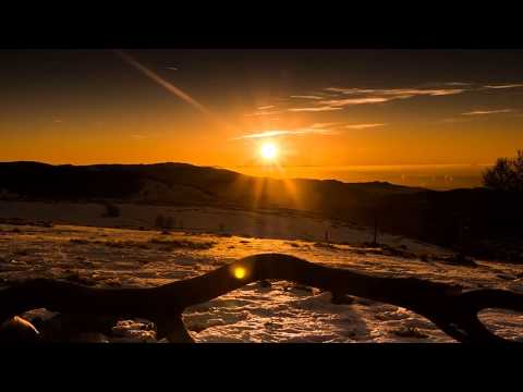 Time Lapse Sunset Winter Snow Wintry Nature Fog
