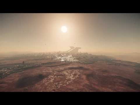 Sunset over Lorville (Star Citizen Timelapse)