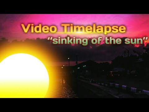 Sunset in Cilacap ! (Video Time lapse)