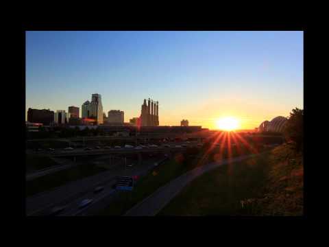 Kansas City Skyline Sunrise Time Lapse Composite