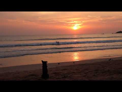 Sunset timelapse Palolem beach raw