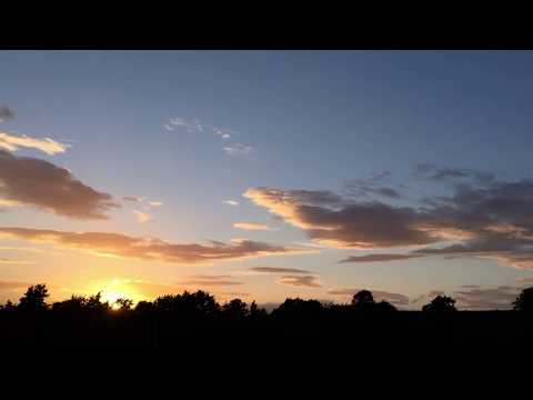 Sunset over Glasgow (Timelapse) on 26 July 2017
