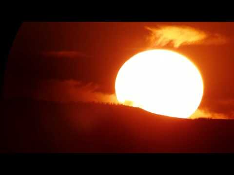 Real time lapse of the sunrise.  Real time not sped up.