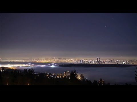 Time lapse: Vancouver sparkles from sunset to sunrise
