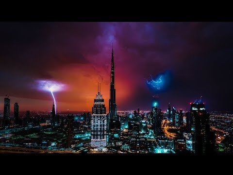 My Favorite Stormy Sunrise In Dubai – 4k Timelapse