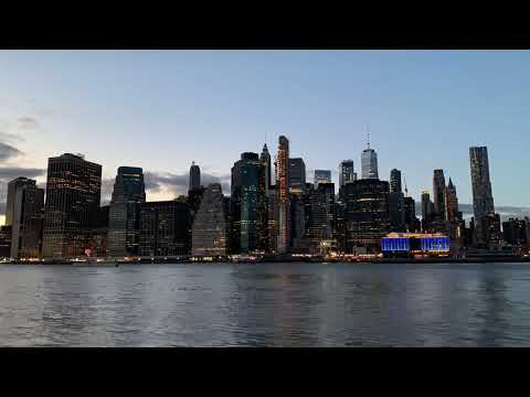 New York City . Sunset Iphone Xs 4K Time-lapse