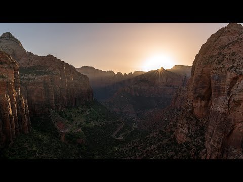 Zion National Park Sunset Time Lapse 4k HDR (HLG)