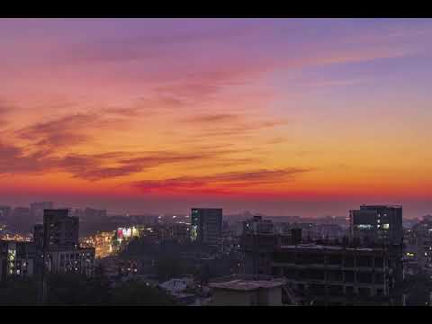 Beautiful sunset timelapse in Mumbai 2019