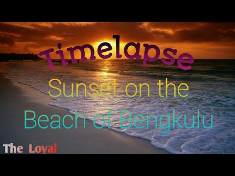 Timelapse || Sunset on the Beach of Bengkulu