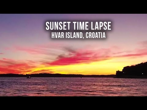 Sunset Time Lapse 4k – Hvar