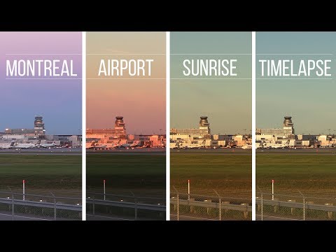 TIMELAPSE || Sunrise at Montreal Airport
