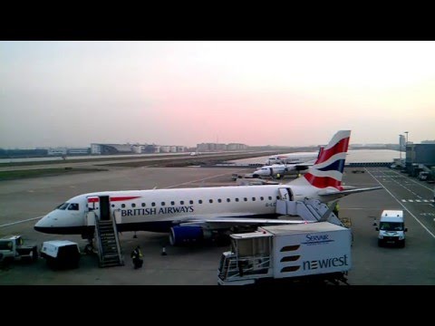 HD Timelapse: London City Airport Easterly Sunrise Operations