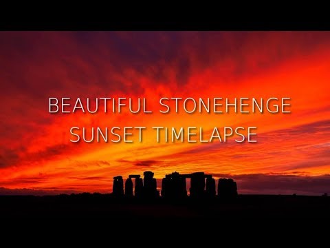 Beautiful Stonehenge Sunset Timelapse Canon 6D mk2 4K