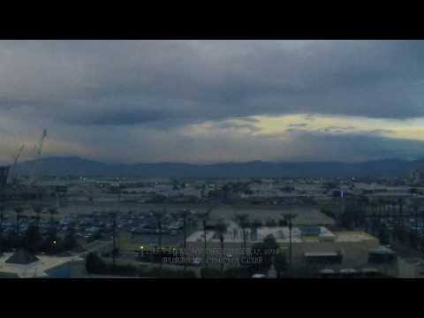 Las Vegas Time Lapse Sunrise from Luxor (December 17, 2018)