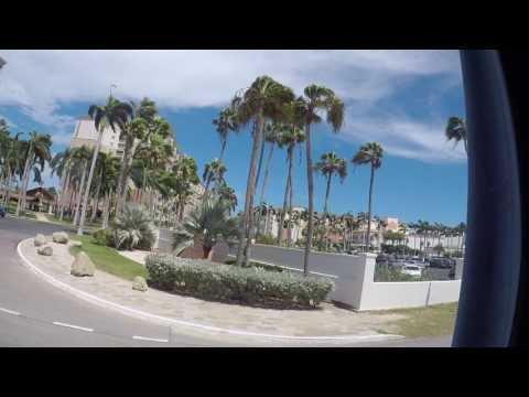 Aruba tour bus ride from Port to Arishi Beach