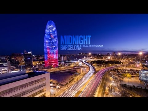 Midnight Barcelona – 1080p HD Timelapse