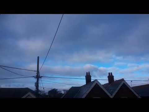 23rd January 2019 time lapse sky. Sunset. Chem sky