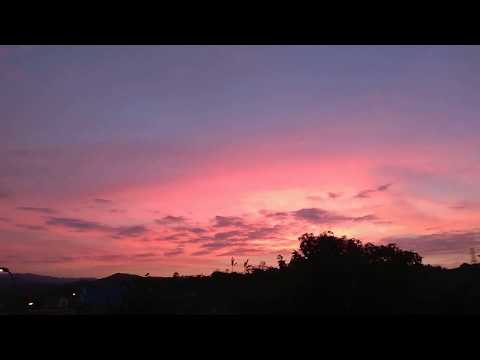 Color of the sky during sunset – timelapse sunset in Đam Rông
