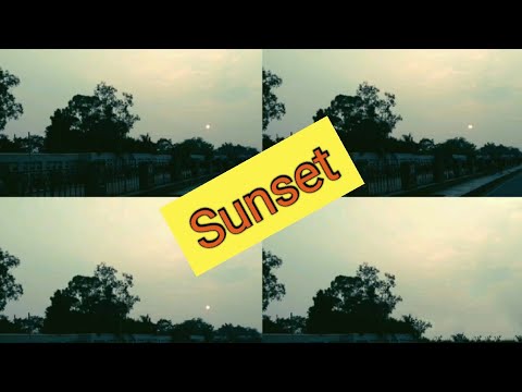 Sunset.Timelapse with sunsets, cloud, trees, river. Awesome time lapse video of sunset 1080p.